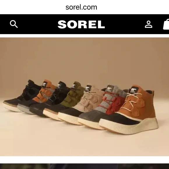 🍊 Orange Sorel rain booties | Size 9 - Picture 6 of 6